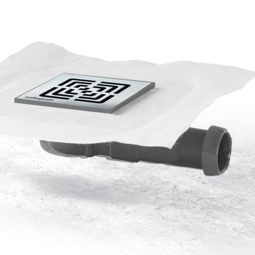 ΣΙΦΩΝ ΔΑΠΕΔΟΥ ΧΤΙΣΤΗΣ ΝΤΟΥΣΙΕΡΑΣ Wirquin Slim 11,5χ11,5 50160 Chrome