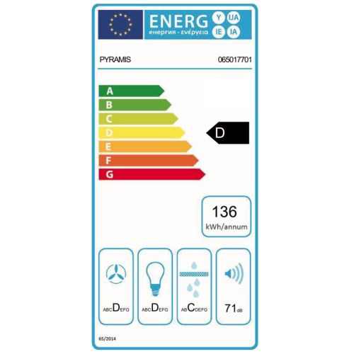 ΑΠΟΡΡΟΦΗΤΗΡΑΣ ΤΖΑΚΙ PYRAMIS Turbo Essential Γκρι Μεταλλικό 53 cm