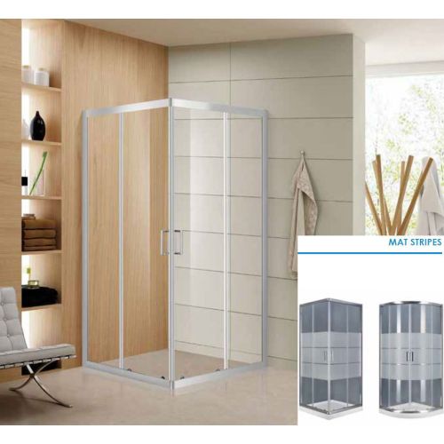 ΚΑΜΠΙΝΑ ΝΤΟΥΖΙΕΡΑΣ ΟΡΘΟΓΩΝΙΑ Aquarelle Venia 10 Mat Stripes 100x80x185 cm