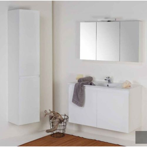 ΕΠΙΠΛΟ ΜΠΑΝΙΟΥ ΜΕ ΚΑΘΡΕΠΤΗ ΝΤΟΥΛΑΠΙ COLOSSEUM bath VERA 8421 White 100 cm