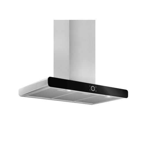 ΑΠΟΡΡΟΦΗΤΗΡΑΣ ΚΑΜΙΝΑΔΑ (ΤΖΑΚΙ) PYRAMIS Viraggio Elegant Inox/Μαύρο Γυαλί 90 cm 