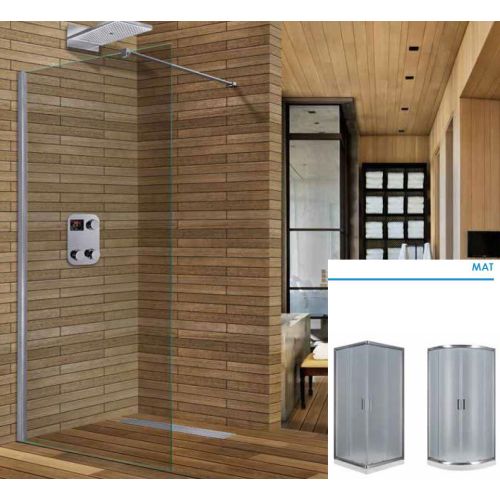 ΣΤΑΘΕΡΟ ΠΑΝΕΛ ΔΙΑΧΩΡΙΣΤΙΚΟ ΝΤΟΥΣ Aquarelle Walk - In W 70  H 185 cm 6mm MAT