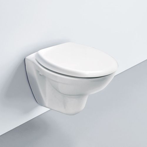 ΛΕΚΑΝΗ WC ΚΡΕΜΑΣΤΗ ΜΕ ΚΑΛΥΜΜΑ ΒΑΚΕΛΙΤΗ SEREL 0412 White 48 x 35,5 cm