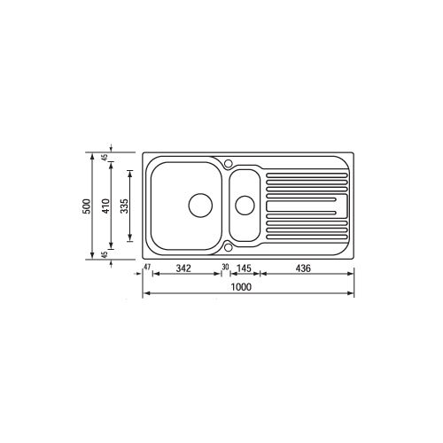 ΝΕΡΟΧΥΤΗΣ ΕΠΙΚΑΘΗΜΕΝΟΣ SANITEC ATLANTIC CODE 10645 (100χ50 2VR) 100x50 cm Σατινέ