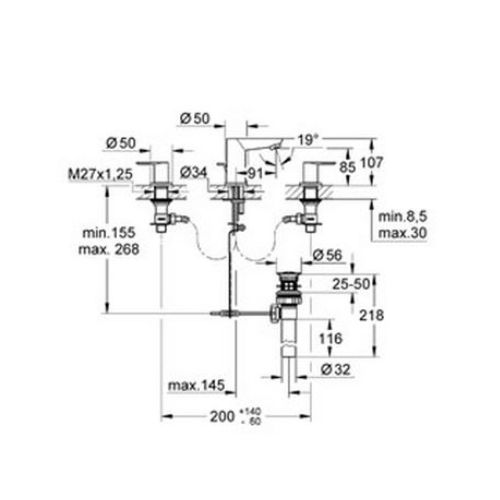 ΜΠΑΤΑΡΙΑ ΝΙΠΤΗΡΑ - ΠΑΓΚΟΥ GROHE BAULOOP 20196