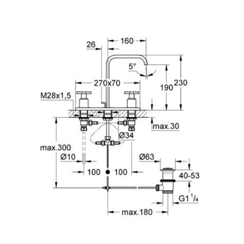 ΜΠΑΤΑΡΙΑ ΝΙΠΤΗΡΑ GROHE ALLURE 20143