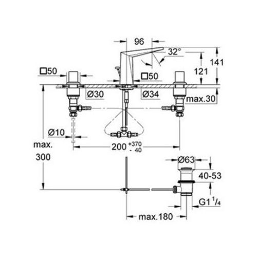 ΜΠΑΤΑΡΙΑ ΝΙΠΤΗΡΑ GROHE ALLURE BRILLIANT 20342