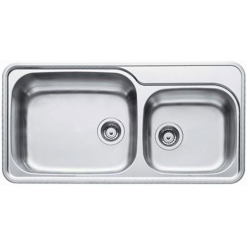 ΝΕΡΟΧΥΤΗΣ ΕΝΘΕΤΟΣ PYRAMIS Space Plus (96x48) 2B Inox Σαγρέ 96x48 cm