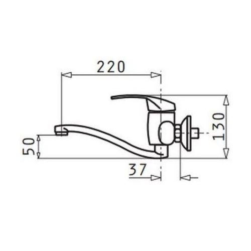Μπαταρία Νεροχύτη Τοίχου Pyramis Solfegio