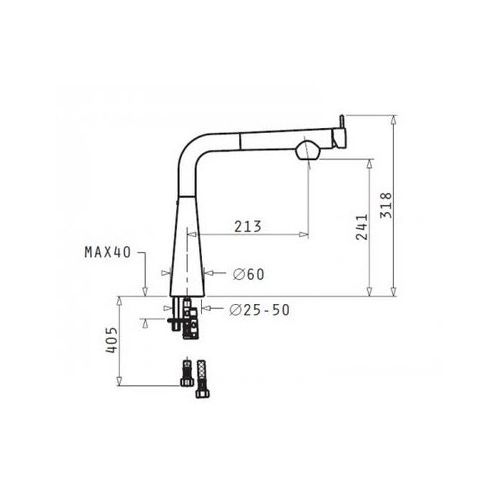 Μπαταρία Νεροχύτη Ρyramis Grazioso