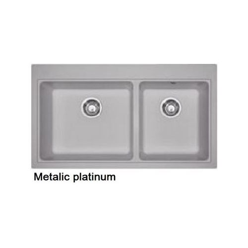 ΝΕΡΟΧΥΤΗΣ ΓΡΑΝΙΤΗ ΕΝΘΕΤΟΣ FRANKE Mythos MTG 620 Metallic Platinum 91x51,5 cm