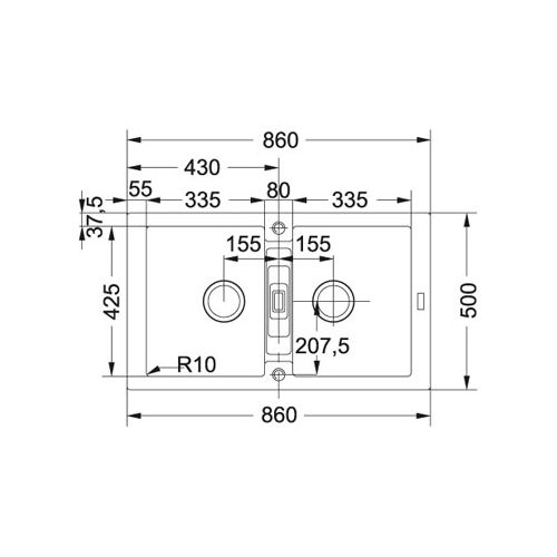 ΝΕΡΟΧΥΤΗΣ ΓΡΑΝΙΤΗ FRANKE Maris MAG 620 Coffee 86x50 cm