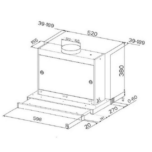 ΑΠΟΡΡΟΦΗΤΗΡΑΣ FRANKE ENERGY 60 Inox 60 cm ΣΥΡΟΜΕΝΟΣ