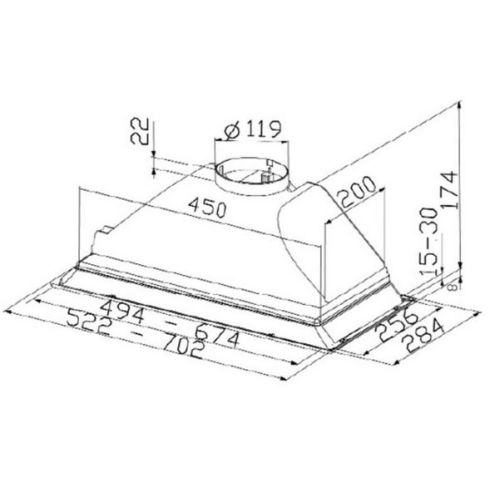 ΑΠΟΡΡΟΦΗΤΗΡΑΣ FRANKE GENERATION 52 Inox 52 cm ΤΖΑΚΙ