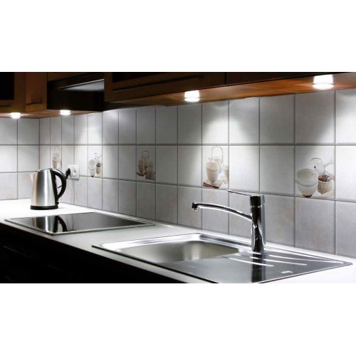 ΠΛΑΚΑΚΙ ΚΟΥΖΙΝΑΣ KOLOSSOS MERLIN Decor Grey Mix 20x20 cm