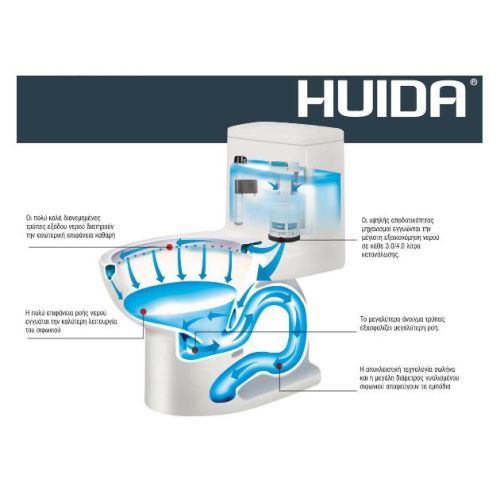 ΛΕΚΑΝΗ ΧΑΜΗΛΗΣ ΠΙΕΣΕΩΣ / ΚΣ ΜΕ ΚΑΖΑΝΑΚΙ HUIDA VERONA 63x35x78 h cm