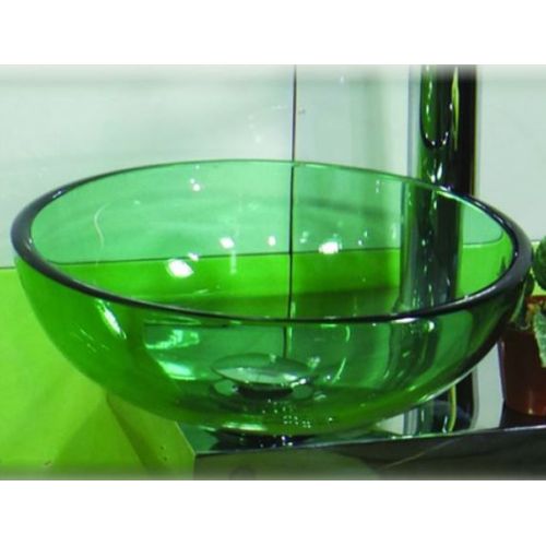 ΝΙΠΤΗΡΑΣ ΕΠΙΠΛΩΝ ΓΥΑΛΙΝΟΣ Gloria GLASS KARE φ31,5 cm GREEN 33-8025