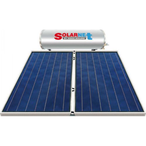 ΗΛΙΑΚΟΣ ΘΕΡΜΟΣΙΦΩΝΑΣ SolarNet 300 Glass Επιλεκτικός Τιτανίου 4,00m² ΔΙΠΛΗΣ ΕΝΕΡΓΕΙΑΣ