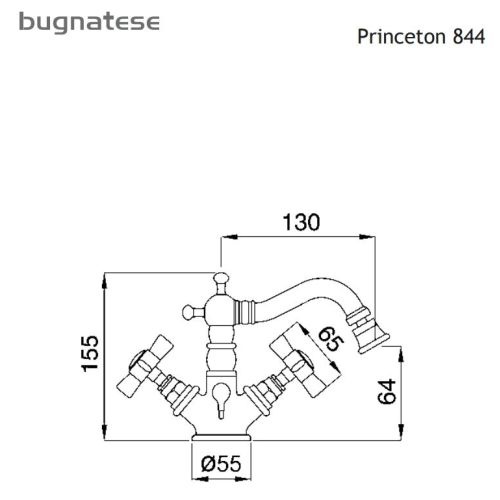 ΜΠΑΤΑΡΙΑ ΜΠΙΝΤΕ Bugnatese PRINCETON 844 Chrome