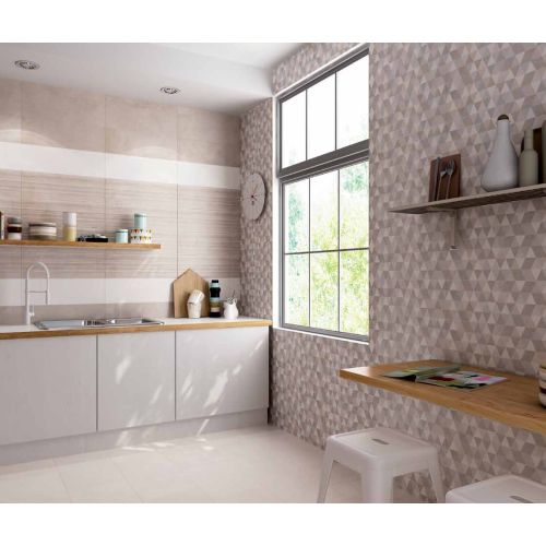 ΠΛΑΚΑΚΙ ΤΟΙΧΟΥ KOLOSSOS ALBA Taupe 20 x 60 cm