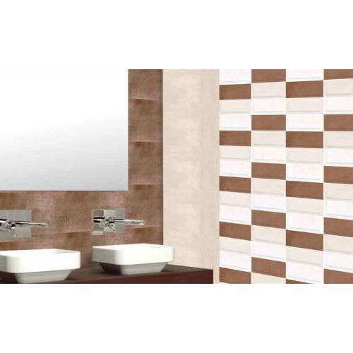 ΠΛΑΚΑΚΙ ΤΟΙΧΟΥ KOLOSSOS PORTLAND Chocolate 25 x 40 cm