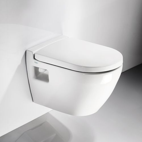 ΛΕΚΑΝΗ WC ΚΡΕΜΑΣΤΗ ΜΕ ΚΑΛΥΜΜΑ ΒΑΚΕΛΙΤΗ SEREL SMART SM2300 White 52 x 35,5 cm