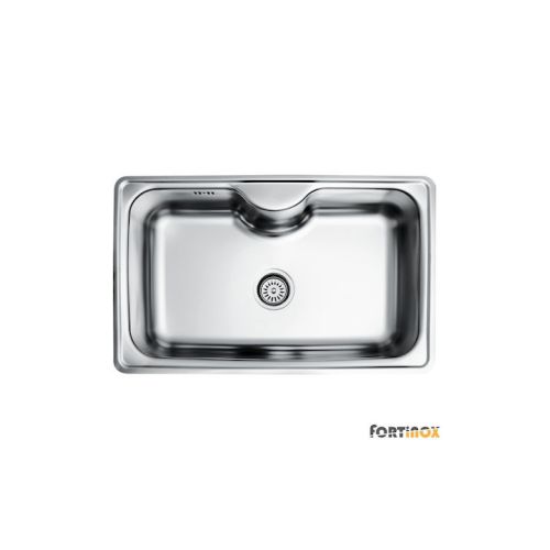 ΝΕΡΟΧΥΤΗΣ ΚΟΥΖΙΝΑΣ ΑΝΟΞΕΙΔΩΤΟΣ ΕΝΘΕΤΟΣ FORTinox ARENA 22080 Λείος 80x50 cm