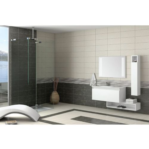 ΠΛΑΚΑΚΙ ΤΟΙΧΟΥ KARAG IRON Silver 20x50 cm