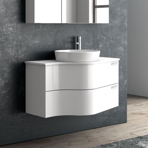 Έπιπλο βάσης με δύο συρτάρια & solid επιφάνεια FORMA KARAG