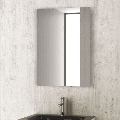 Καθρέπτης με γυαλιστερό πλαίσιο από ανοξείδωτο ατσάλι KARAG