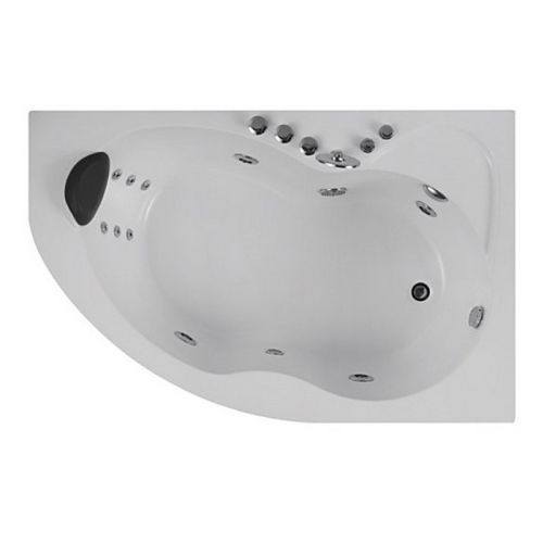 Μπανιέρα γωνιακή με σύστημα υδρομασάζ & καμπίνα FORTUNA KARAG