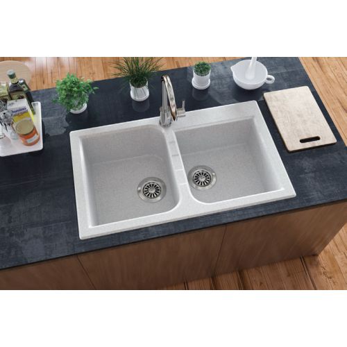 Νεροχύτης κουζίνας διπλός VENICE 445 ELLECI