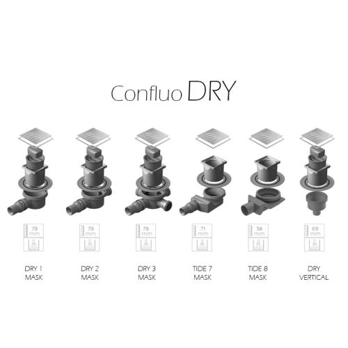 Σιφόνι δαπέδου 10cm CONFLUO DRY KARAG