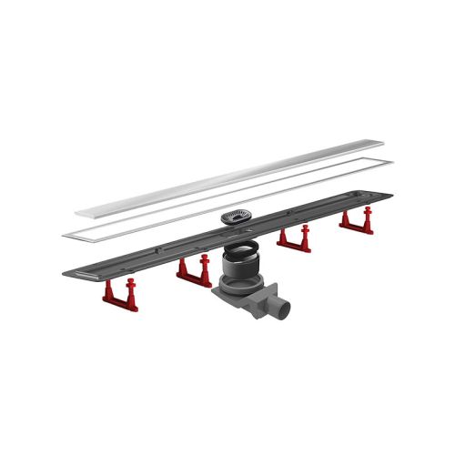 Σιφόνι δαπέδου από χρυσό 24K και μαύρο γυαλί CONFLUO PREMIUM KARAG