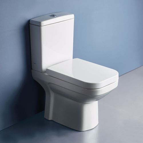 ΛΕΚΑΝΗ WC ΧΑΜΗΛΗΣ ΠΙΕΣΗΣ ΠΙΣΩΣΤΟΜΙΑ ΚΟΜΠΛΕ SEREL STAR SA1600 White 61x35,5 cm