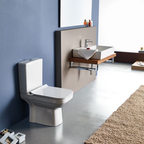 ΛΕΚΑΝΗ WC ΧΑΜΗΛΗΣ ΠΙΕΣΗΣ ΠΙΣΩΣΤΟΜΙΑ ΚΟΜΠΛΕ SEREL STAR SA1600 White 61x35,5 cm